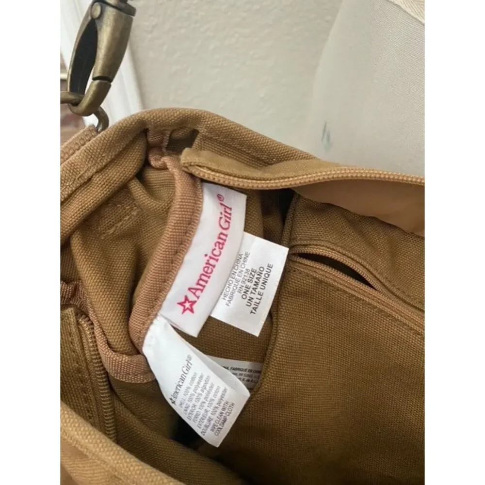 EUC American Girl Lea's Canvas Saddle Bag Purse for Girls or Adults